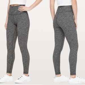 Lululemon Wunder Under high rise - size 6 - Luon variegated black heather knit